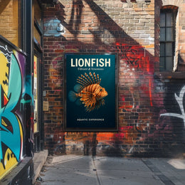 Lionfish Vibrant Venomous Poster