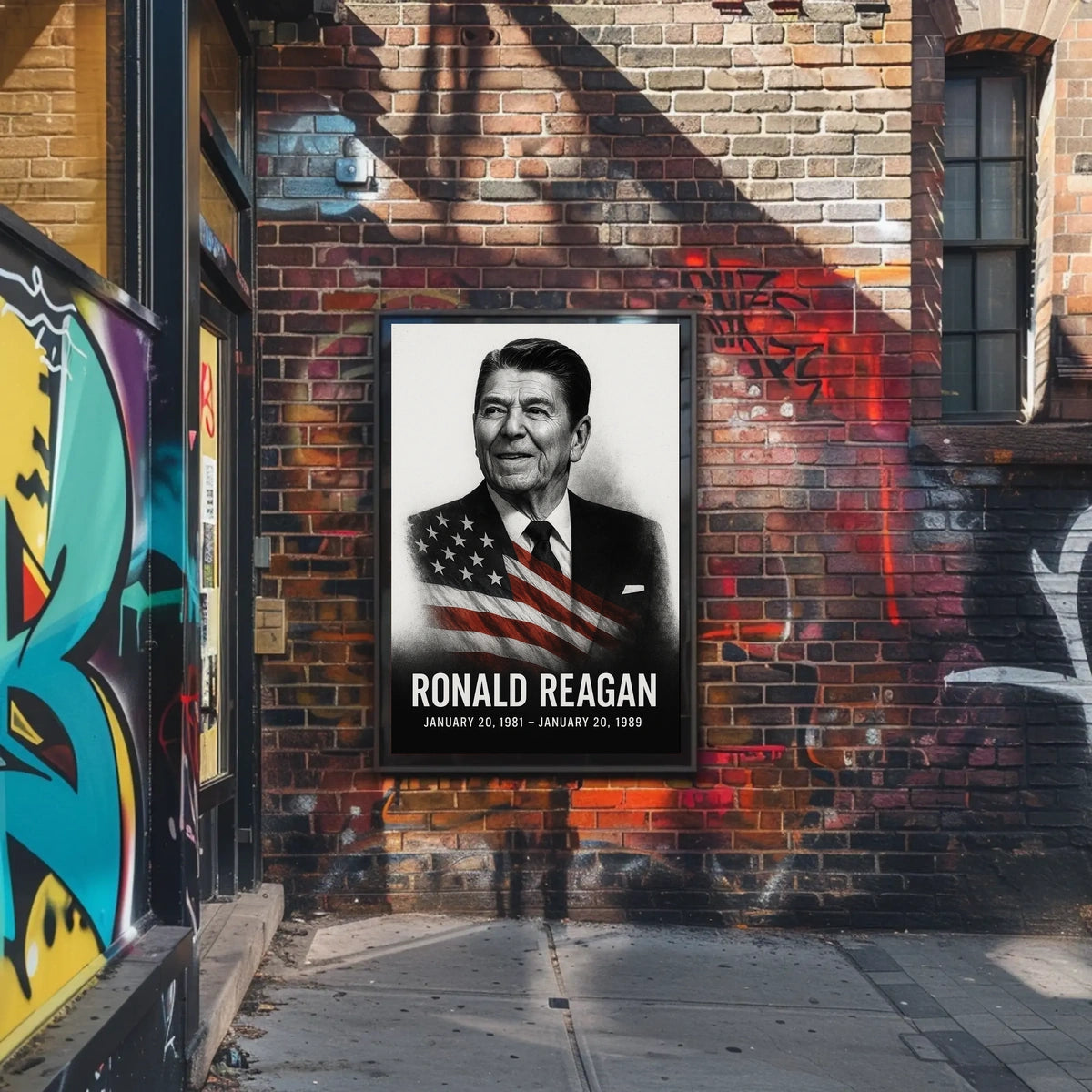 Ronald Reagan 40th President of the United States Reflections Poster