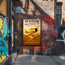 North American AT-6 Texan Poster