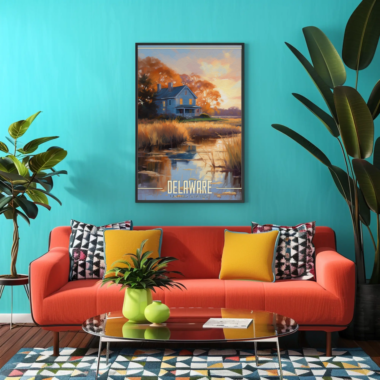 Delaware Vintage Poster