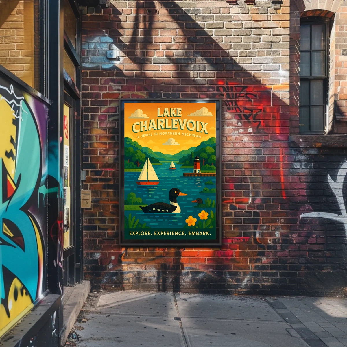 Lake Charlevoix A Jewel In Northern Poster