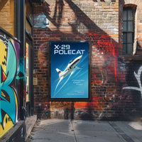 X-29 Polecat Forward-Swept Fury Poster PosterGoat