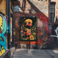 Robot In Bloom Poster