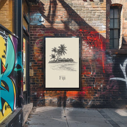 Tropical Escape Fiji Poster