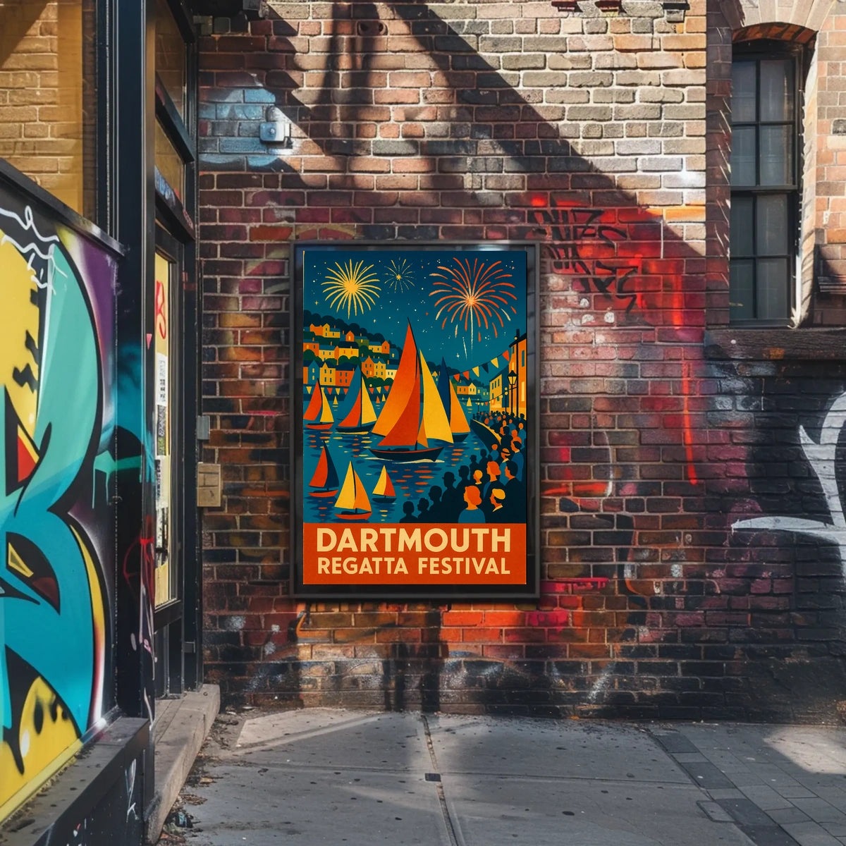 Dartmouth Regatta Festival Fireworks & Sails Poster