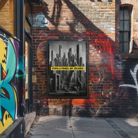 Dystopian Angular Cityscape Futuristic Sci-Fi Poster