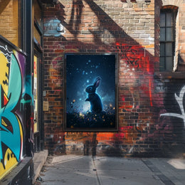 Enchanted Night Rabbit Poster