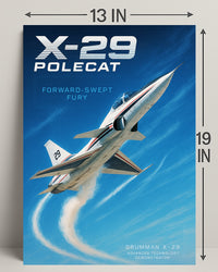 X-29 Polecat Poster PosterGoat
