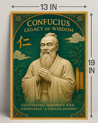 Confucius Legacy of Wisdom Wall Art Print PosterGoat