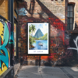 Scenic Beauty Of St. Lucia Poster