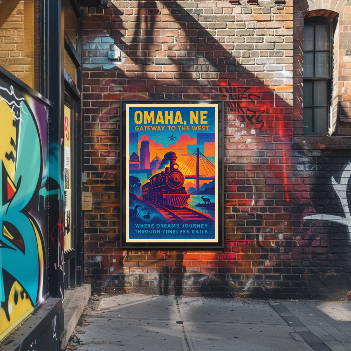 Omaha, NE Gateway to the West Poster