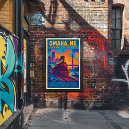 Omaha, NE Gateway to the West Poster