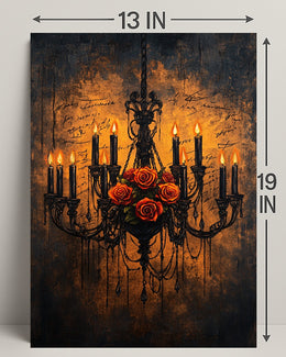Chandelier Of Roses Poster