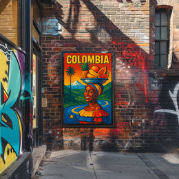 Vibrant Colombia Poster