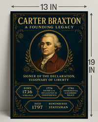 Carter Braxton A Founding Legacy Poster PosterGoat
