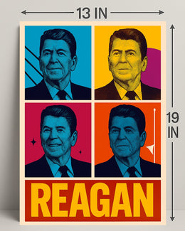 Ronald Reagan Pop Art Tribute Poster Decoration PosterGoat