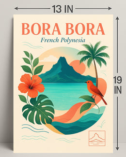 Bora Bora French Polynesia Poster PosterGoat