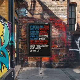 The Right to Bear Arms Poster PosterGoat