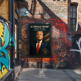 Donald Trump 47th President Political or Propaganda Poster PosterGoat
