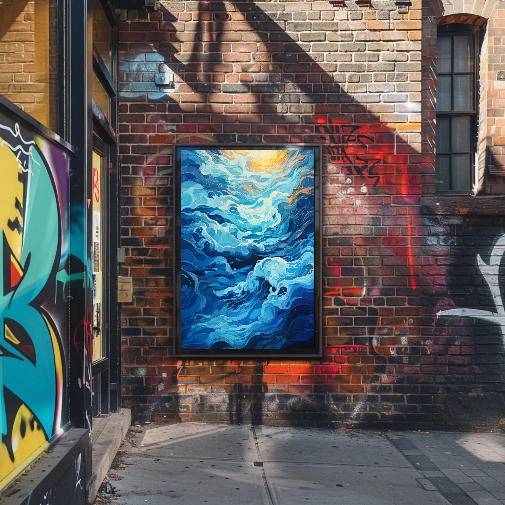 Oceanic Whirl Poster