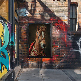 Regal Equine Elegance Art Print Poster for Home Decor PosterGoat