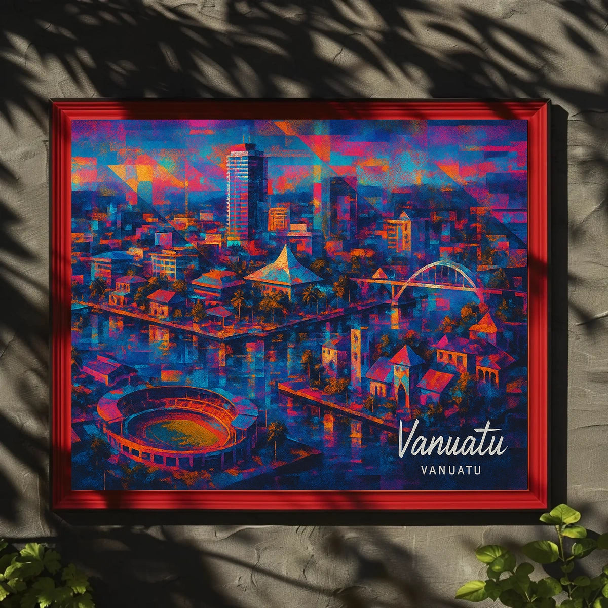 Vanuatu Cityscape Poster
