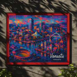 Vanuatu Cityscape Poster