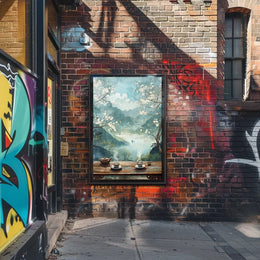 Vintage Silhouette Art Deco Style Poster