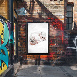 Arctic Wolf Serenity in Snowy Wilderness Poster