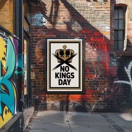 No Kings Day Anti-Monarchy Political or Propaganda Poster