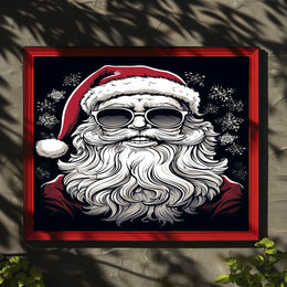 Cool Santa Vibes Poster