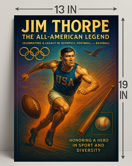 Jim Thorpe The All-American Legend Poster PosterGoat