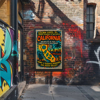 California Vintage Travel Poster Wall Art PosterGoat