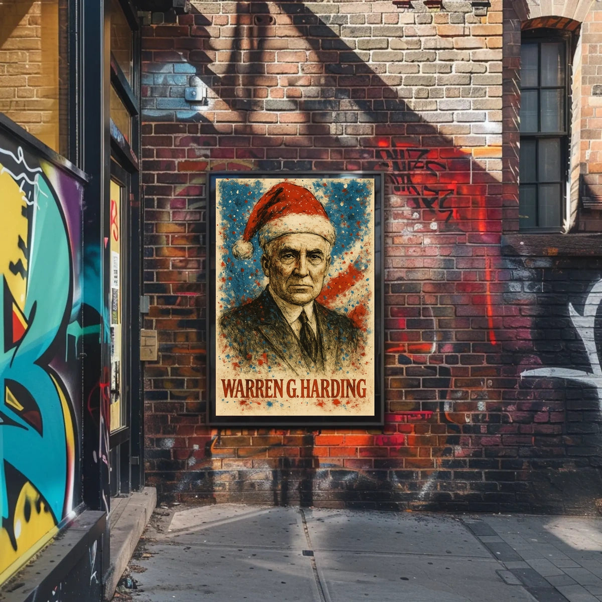 Warren G. Harding 29th President of the United States Christmas SeriesPoster