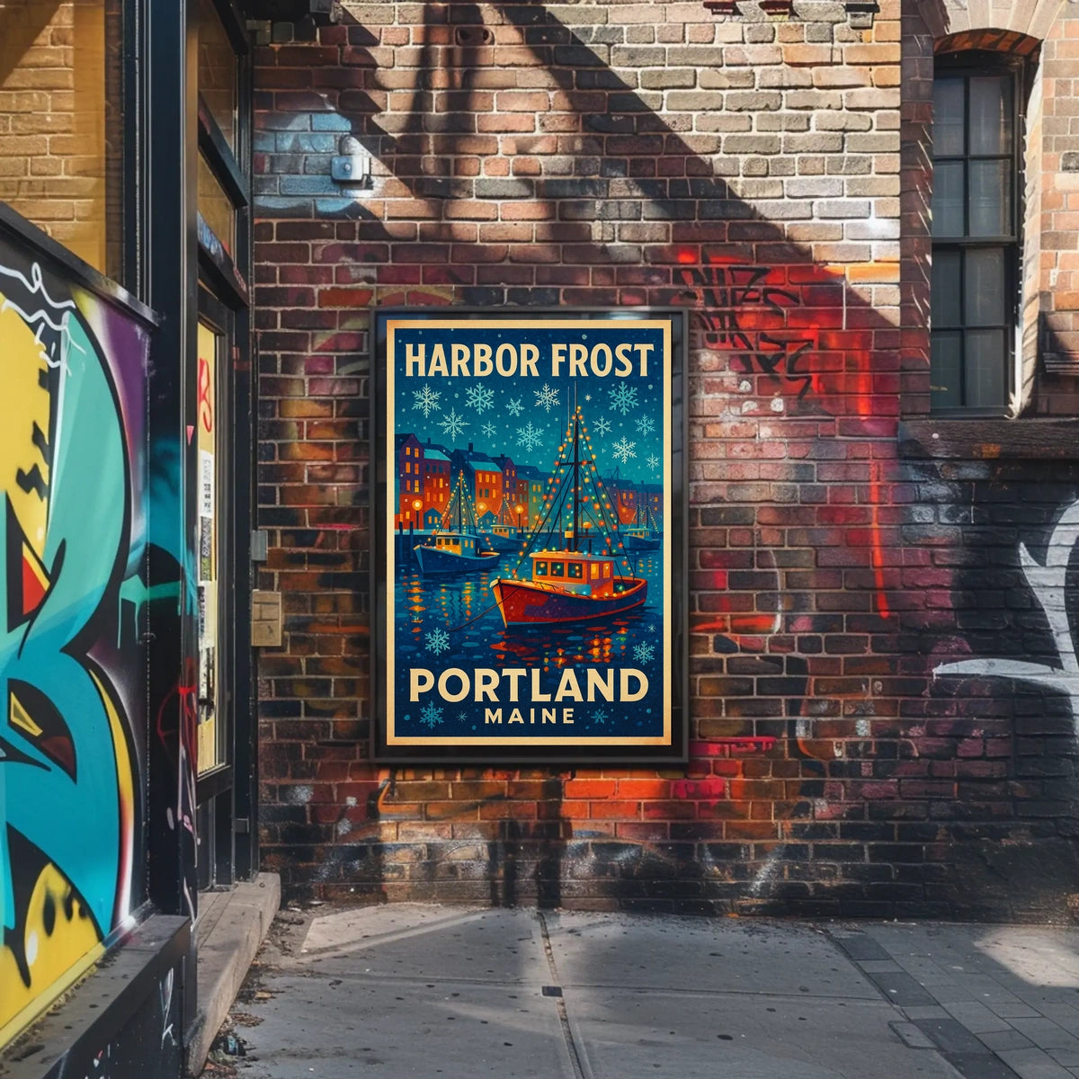 Harbor Frost Portland, Maine Poster