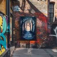 Mystical Forest Pathway Artwork Print - Abstract, Artistic Poster