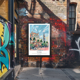 York Illustrated Poster PosterGoat