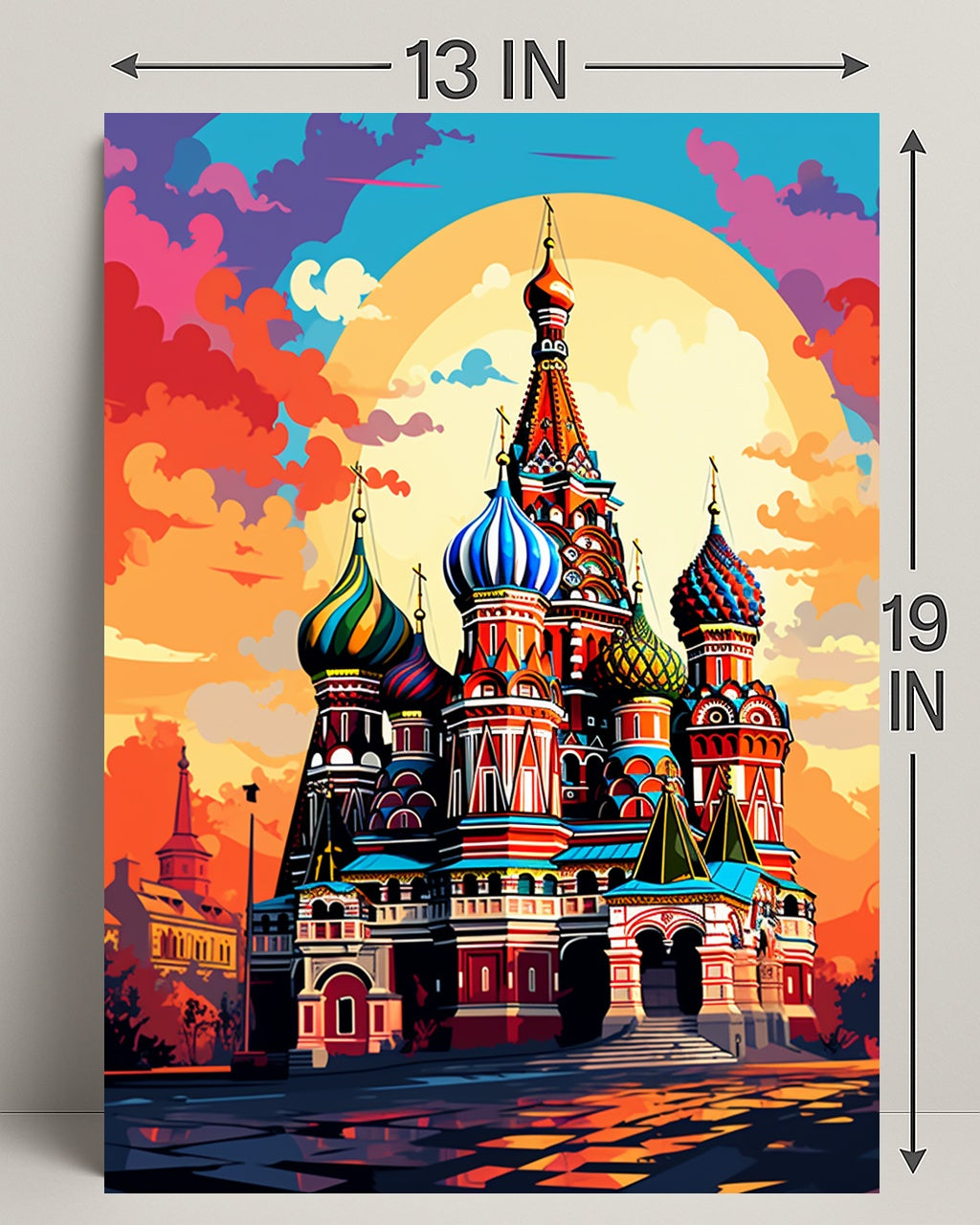 Vibrant St. BasilS Cathedral Poster