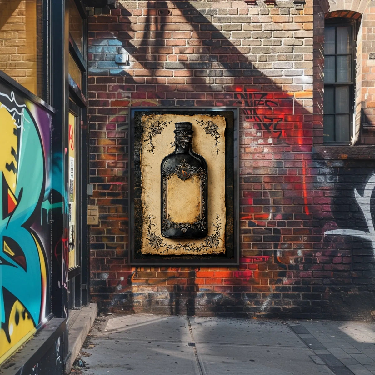 Vintage Ornate Bottle Fine Art Heritage Poster