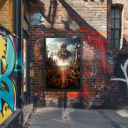 The Floating Cityscape Poster
