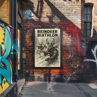 Reindeer Biathlon Poster