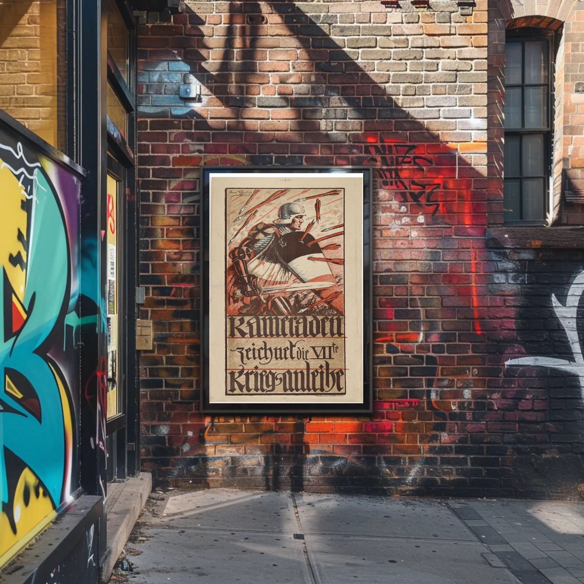 Wartime Heroic Scene Historical or Presidential Poster