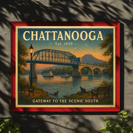 Chattanooga Scenic South Travel Poster Print