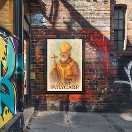 Saint Polycarp Portrait For Exhibit Space Display Poster