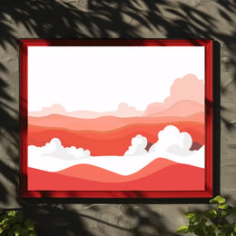 Abstract Desert Landscape Minimalist Poster Art Print