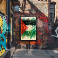 Abstract Watercolor Flag Abstract Poster