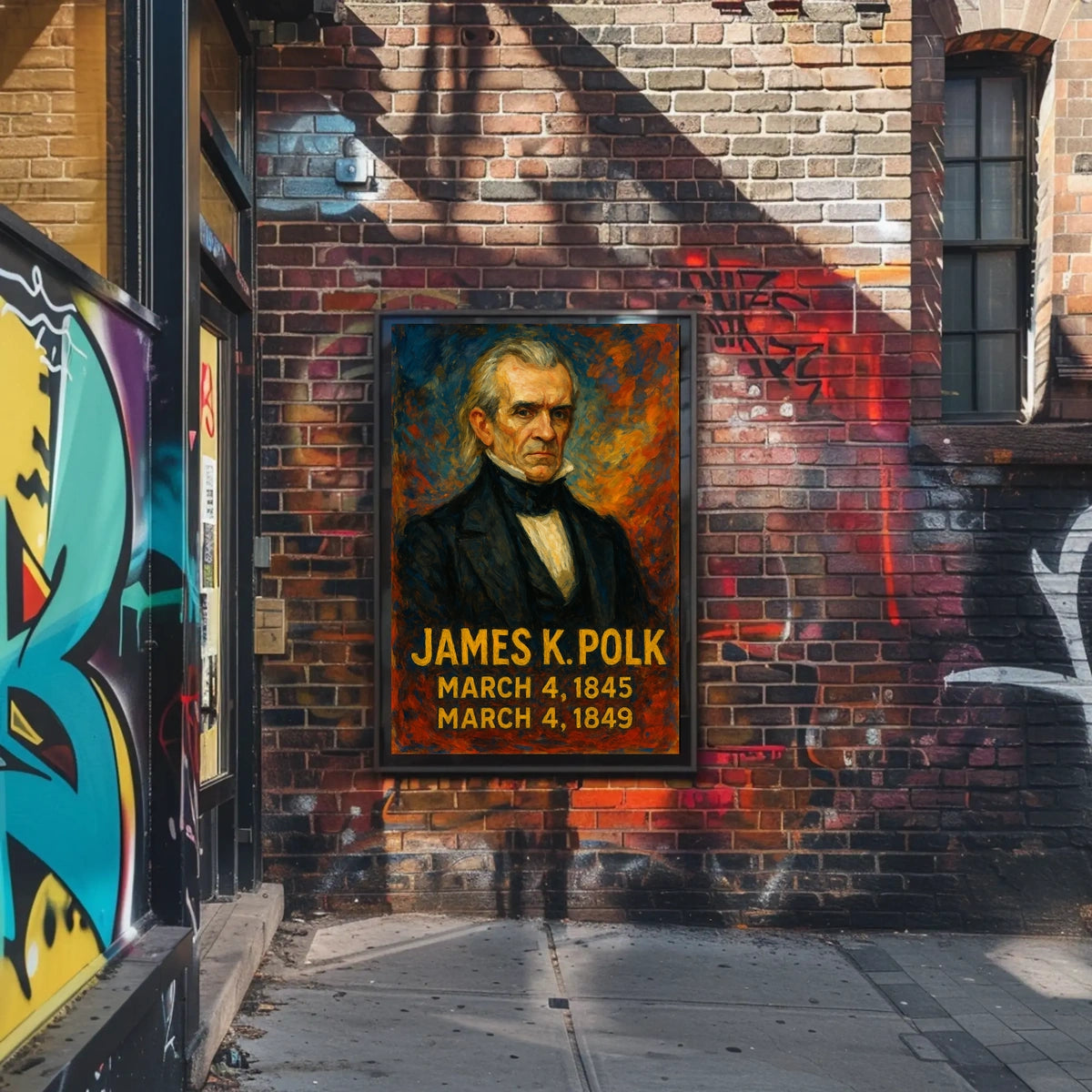 James K. Polk Presidential Term Poster
