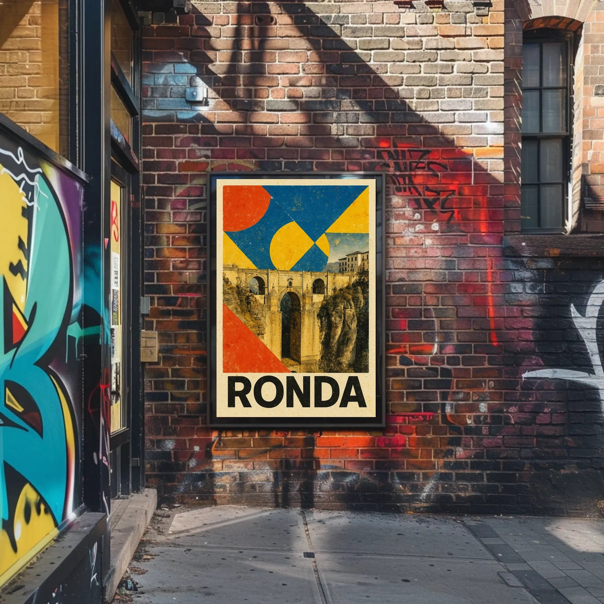 Ronda Bridge Art Poster