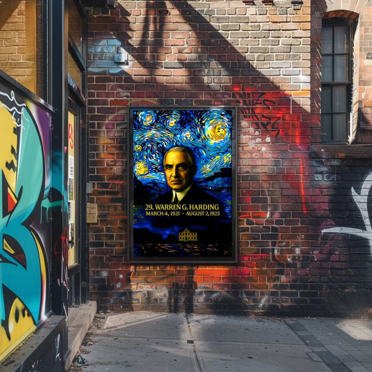 Warren G. Harding 29th President of the United States Presidential Masterpiece Series Poster