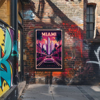 Miami Retro Vibes Poster